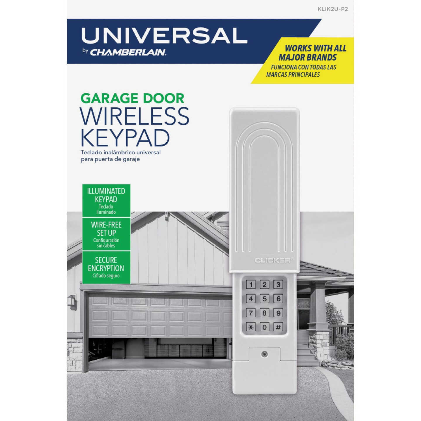 Chamberlain KLIK2U-P2 Group Clicker Universal Keyless Entry