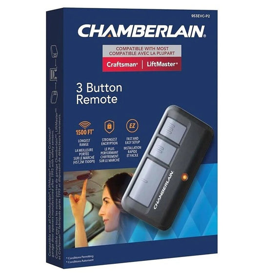 Chamberlain 953EV-P2 Garage Door Opener Remote