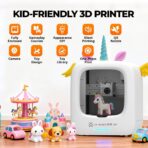 AOSEED 3D Printer Deal Pack for Kid (AI-Powered) with 4 PLA Filament Set, Built-in 1500+ Models 15+ Mini 3D Design Module, 0.05mm High Precision, 200mm/s High Speed Printing - Image 10