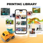 AOSEED 3D Printer Deal Pack for Kid (AI-Powered) with 4 PLA Filament Set, Built-in 1500+ Models 15+ Mini 3D Design Module, 0.05mm High Precision, 200mm/s High Speed Printing - Image 11