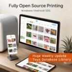 AOSEED 3D Printer Deal Pack for Kid (AI-Powered) with 4 PLA Filament Set, Built-in 1500+ Models 15+ Mini 3D Design Module, 0.05mm High Precision, 200mm/s High Speed Printing - Image 17