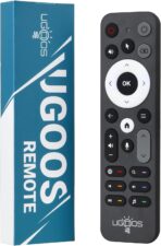 Ugoos BT Remote Control UR02 Remote Infrared and Bluetooth Connection, for Ugoos TV Box, Built-in Microphone for Voice Search, Gyro Sensing, Compatible with Ugoos AM6B Plus/AM8 PRO/UT8/UT8 Pro TV Box