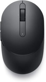 Dell MS5120W Mobile Pro Wireless Mouse – Wireless 2.4GHz, Bluetooth 5.0, Microsoft Swift Pair/Dell Pair (Windows 10 & 11 only), Optical LED Sensor - Gray