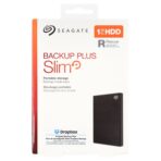 Seagate STHN1000400 1TB Backup Plus Slim Portable Drive USB 3.0, Black - Image 2