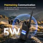 Ailunce HA1G GMRS Radio, GMRS Handheld Radio, IP67 Waterproof, NOAA, 2800mAh USB-C Charging Long Range Walkie Talkies for Outdoor(2 Pack) - Image 3