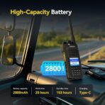 Ailunce HA1G GMRS Radio, GMRS Handheld Radio, IP67 Waterproof, NOAA, 2800mAh USB-C Charging Long Range Walkie Talkies for Outdoor(2 Pack) - Image 4