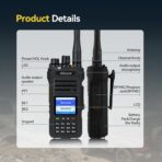 Ailunce HA1G GMRS Radio, GMRS Handheld Radio, IP67 Waterproof, NOAA, 2800mAh USB-C Charging Long Range Walkie Talkies for Outdoor(2 Pack) - Image 15