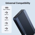 ACASIS 40Gbps M.2 NVMe SSD Enclosure with Aluminum Heat Dissipation & No Noise Design, Tool-Free Installation for M1/M2 Pro/Max, Support 2280 to 2230 SSD Sizes (TBU405 Air) - Image 21