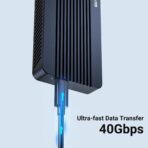 ACASIS 40Gbps M.2 NVMe SSD Enclosure with Aluminum Heat Dissipation & No Noise Design, Tool-Free Installation for M1/M2 Pro/Max, Support 2280 to 2230 SSD Sizes (TBU405 Air) - Image 22