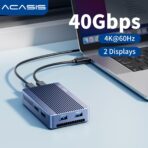 ACASIS 40Gbps M.2 NVMe SSD Enclosure with Aluminum Heat Dissipation & No Noise Design, Tool-Free Installation for M1/M2 Pro/Max, Support 2280 to 2230 SSD Sizes (TBU405 Air) - Image 39