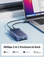 ACASIS 40Gbps M.2 NVMe SSD Enclosure with Aluminum Heat Dissipation & No Noise Design, Tool-Free Installation for M1/M2 Pro/Max, Support 2280 to 2230 SSD Sizes (TBU405 Air) - Image 42