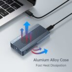 ACASIS 40Gbps M.2 NVMe SSD Enclosure with Aluminum Heat Dissipation & No Noise Design, Tool-Free Installation for M1/M2 Pro/Max, Support 2280 to 2230 SSD Sizes (TBU405 Air) - Image 48