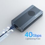 ACASIS 40Gbps M.2 NVMe SSD Enclosure with Aluminum Heat Dissipation & No Noise Design, Tool-Free Installation for M1/M2 Pro/Max, Support 2280 to 2230 SSD Sizes (TBU405 Air) - Image 51