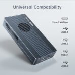 ACASIS 40Gbps M.2 NVMe SSD Enclosure with Aluminum Heat Dissipation & No Noise Design, Tool-Free Installation for M1/M2 Pro/Max, Support 2280 to 2230 SSD Sizes (TBU405 Air) - Image 52