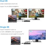 WAVLINK USB Docking Station for MacBook Pro/Windows with 65W Charging, USB to DP + 1 HDMI 4K Dock - Image 6